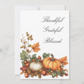 パンプキ素朴ン感謝祭パーティー 招待状 (裏面)