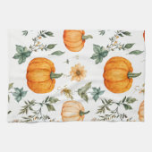 パンプキ素朴ン模様 キッチンタオル (横)