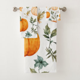 パンプキ素朴ン模様 バスタオルセット