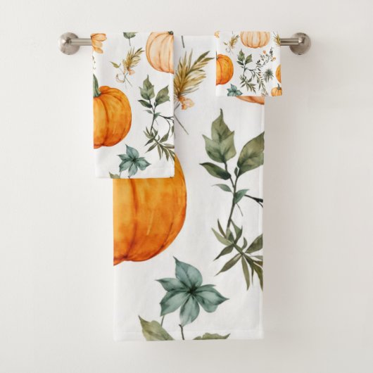 パンプキ素朴ン模様 バスタオルセット (インサイチュ)