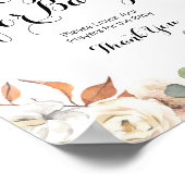 パンプキ素朴ン秋の愛の祈りの言葉のベビーサイン ポスター (角)