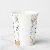 パンプキ素朴ン秋インラブボホフローラ紙カップ 紙コップ (左)