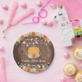 パンプキ素朴ン秋フローラブライダルシャワー ペーパープレート (パーティー)