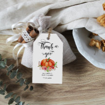 パンプキ素朴ン秋フローラベビーシャワー感謝してい