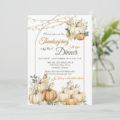 パンプキ素朴ン秋フローラ感謝祭ディナー 招待状 (スタンド正面)