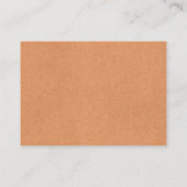 パンプキ素朴ン秋ベビーシャワーおむつラッフル エンクロージャーカード (裏面)