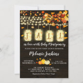 パンプキ素朴ン秋ベビーシャワー招待状 招待状 (正面)