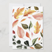 パンプキ素朴ン秋ベビーシャワー招待状 招待状 (裏面)