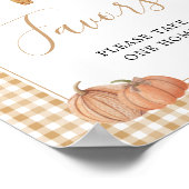 パンプキ素朴ン秋ベビーシャワー ポスター (角)