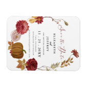 パンプキ素朴ン秋秋保存日付 マグネット (横)