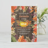 パンプキ素朴ン秋誕生日招待状 招待状 (スタンド正面)