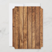 パンプキ素朴ン葉ウッドベビーシャワー招待状 招待状 (裏面)