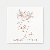 パンプキ結婚ン スタンダードカクテルナプキン (正面)