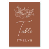 パンプキ結婚ン テーブルナンバー (正面)