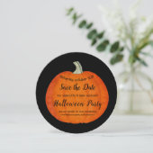 パンプキ絵を描ンオレンジブラックハローウィンパーティ セーブザデート (スタンド正面)