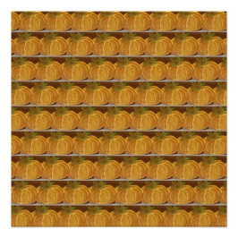 パンプキ絵を描ン模様 ポスター