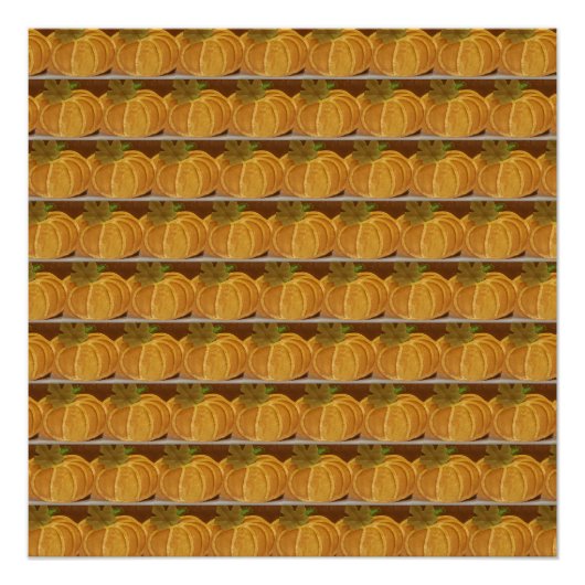 パンプキ絵を描ン模様 ポスター (正面)