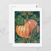 パンプキ絵を描ン空白のズ ポストカード (正面/裏面)