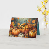 パンプキ考えンの時間のカード カード (黄色い花)