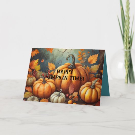 パンプキ考えンの時間のカード カード (正面)