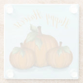 パンプキ色彩の鮮やかンガラスのコースター ガラスコースター (裏面)