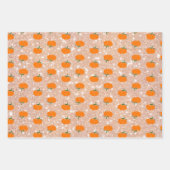 パンプキ葉ンの秋/秋にキラキラのカエデの ラッピングペーパーシート (正面3)