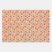 パンプキ葉ンの秋/秋にキラキラのカエデの ラッピングペーパーシート (正面2)