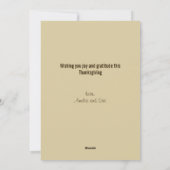 パンプキ賛美ンと感謝イタリアンの子ども シーズンカード (裏面)