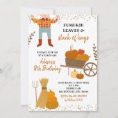 パンプキ離れンの誕生日とInvitatiのスタック 招待状 (正面)