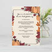 パンプキ離れンフレーム感謝祭 招待状 (スタンド正面)