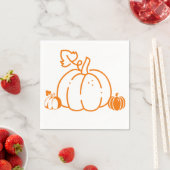 パンプキ魅力的ンデザイン スタンダードカクテルナプキン (インサイチュ)