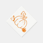 パンプキ魅力的ンデザイン スタンダードカクテルナプキン (角)