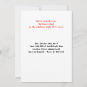 パンプキ魅力的ン不気味付きハロウィーンコテージ サンキューカード (裏面)