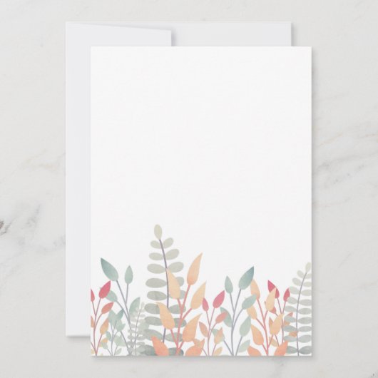 パンプクラシックキンファースト誕生日招待状 招待状 (裏面)