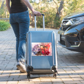 パンプジャックテキサンのアイコン水色とテキサス州国旗 シール (スーツケースインサイチュ)