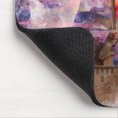 パンプジャックテキサンのアイコン水色とテキサス州国旗 マウスパッド (コーナー)