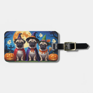 パンプドカボチャおもしろいハロウィン ラゲッジタグ