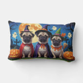 パンプドカボチャおもしろいハロウィン ランバークッション (裏面)