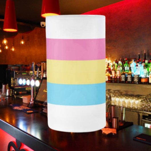 パンプライドすり付きマグカップ フロストグラスビールジョッキ