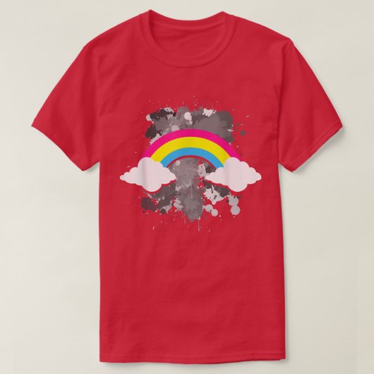 パンプライドレインボー平等同性愛者プライド月LGBT  Tシャツ (デザイン正面)