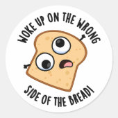 パンプンの反対側で目が覚めおもしろいた ラウンドシール (正面)