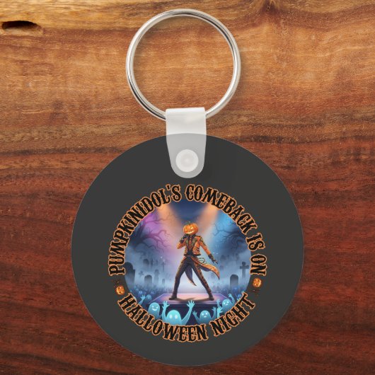 パンプーキニドールハロウィンコンサート幽霊ファ不気味ン キーホルダー (正面)