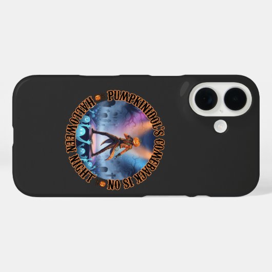 パンプーキニドールハロウィンコンサート幽霊ファ不気味ン Case-Mate iPhoneケース (裏面 (横))