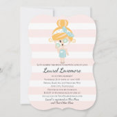 パンプーザブライドシャワー招待状スパデイブロンド 招待状 (正面)