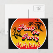 パンプ・マイ・パーティ インビテーションポストカード (正面/裏面)