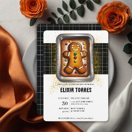 パンベビーモダンシャワーのジンジャーブレッド 招待状