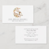 パンベーカリーウォーターカラーパンフローラ 名刺 (正面/裏面)