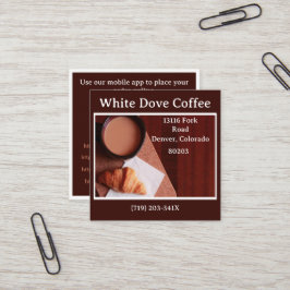 パンベーカリーカフェショップバリスタコーヒー スクエア名刺