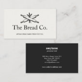 パンベーカリーシェフ転がズピン 名刺 (正面/裏面)