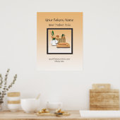 パンベーカリーフロアサイン ポスター (キッチン)